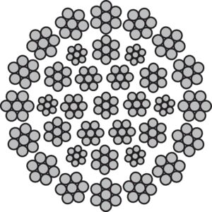 Steel Wire Rope 35x7 (Rotation resistant)